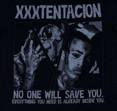 XXXTENTACION acid-washed black T-shirt