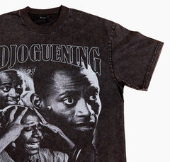 Camiseta gris con baño ácido de Adjoguening