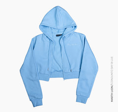 Sudadera con capucha azul cielo