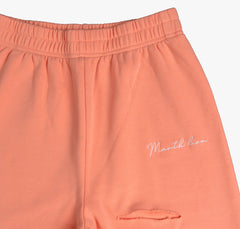 Pantalón acampanado suave al tacto color salmón