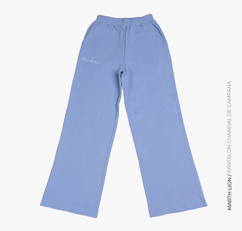 Pantalón acampanado de gofre