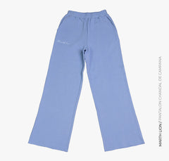 Pantalón acampanado de gofre