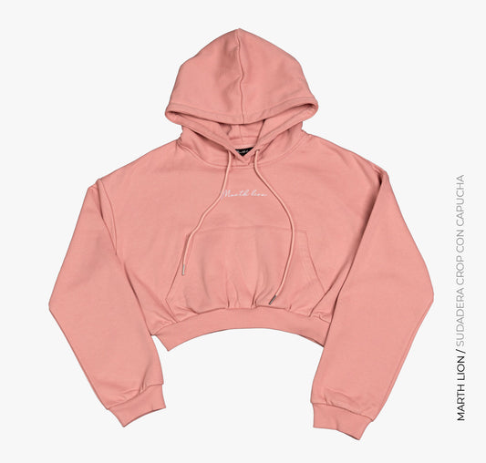 Salmon-colored hoodie