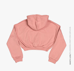 Sudadera con capucha color salmón
