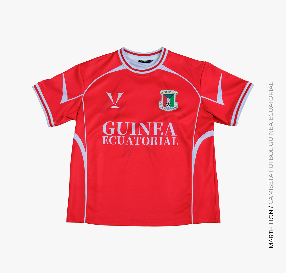 Camiseta roja de la selección nacional de fútbol de Guinea Ecuatorial