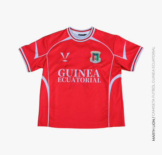 Camiseta roja de la selección nacional de fútbol de Guinea Ecuatorial