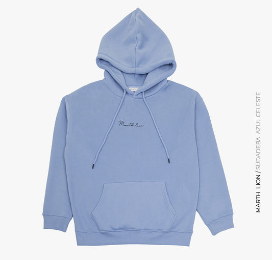 Sudadera azul claro