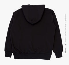 Sudadera negra con detalle amarillo
